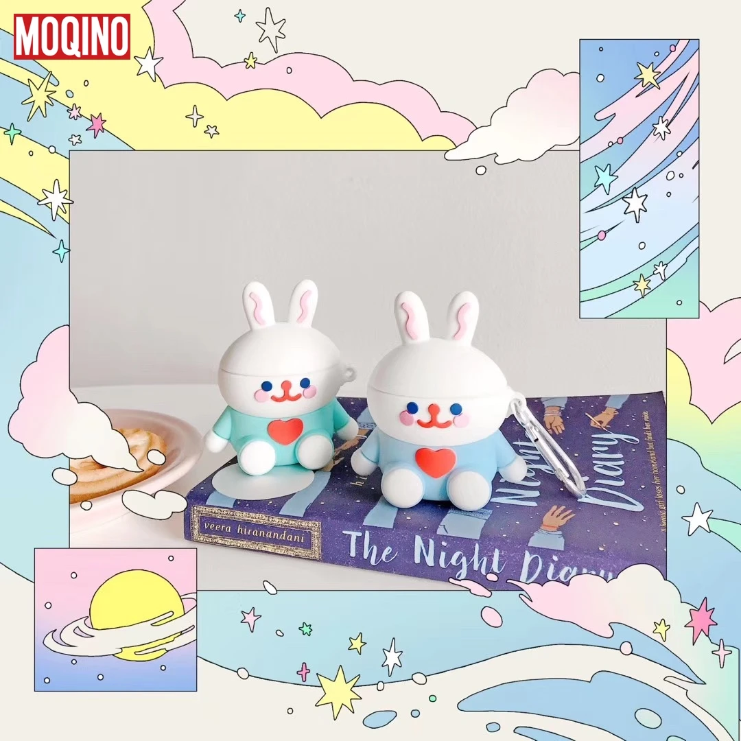 Защитный силиконовый чехол для Airpods Air Pods Rabbit|Бамперы| |