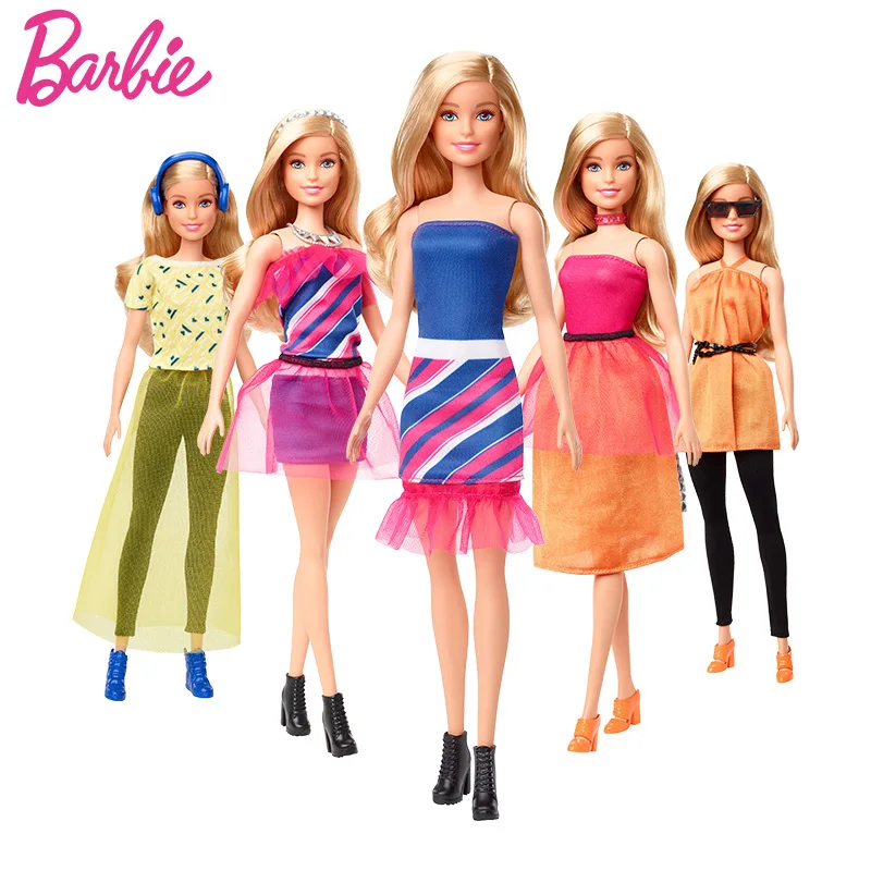 Original Barbie Fashion Combo Doll Set GFB82 Girl Princess Elegant Dress Up Clothes Accessories Toy Birthday Gift | Игрушки и хобби