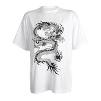 womens casual t shirt dragon totem print ladys dragon printed short sleeve t shirt lady harajuku streetwear t shirt
