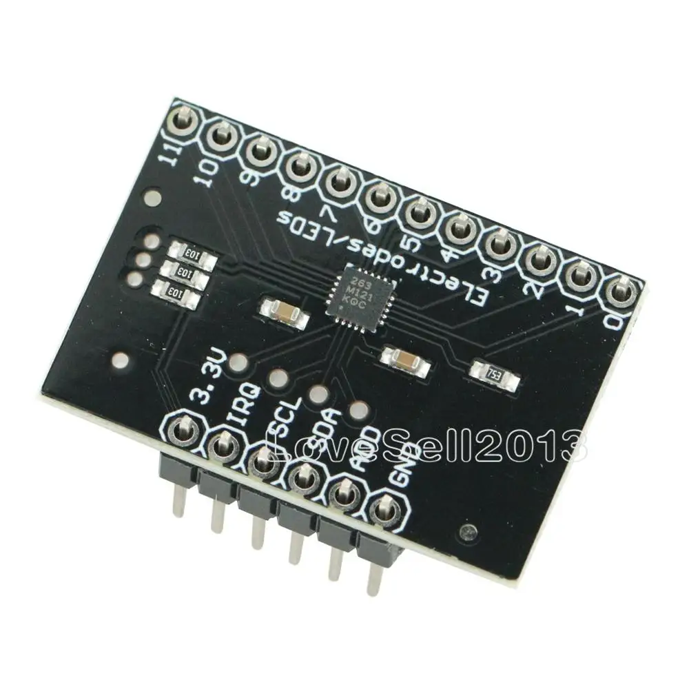 

MPR121 коммутационный V12 емкостный сенсорный модуль контроллера I2C интерфейсная клавиатура плата разработки