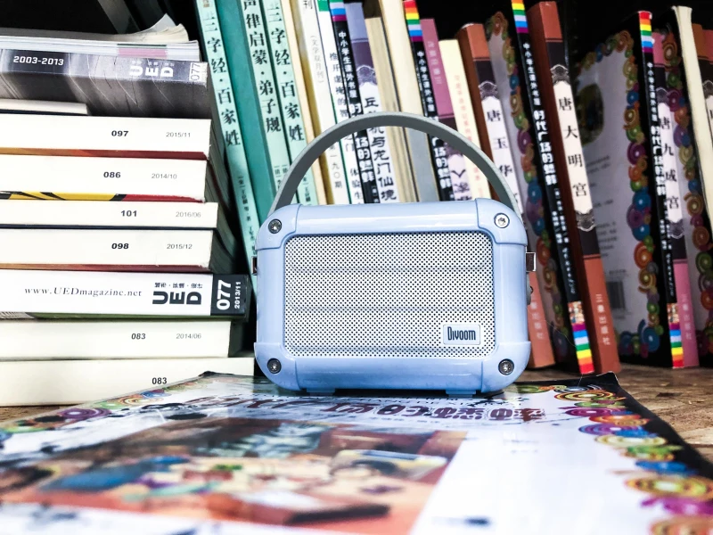 Отличный Divoom Macchiato Bluetooth беспроводной динамик Smog Синий металл радио открытый портативный ручной музыкальный плеер сабвуфер