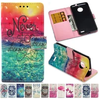 Luxury Leather Flip Case for Motorola Moto G5S Plus Play Owl Skull Pony Flower Cover Stand Phone Case Capa P03E