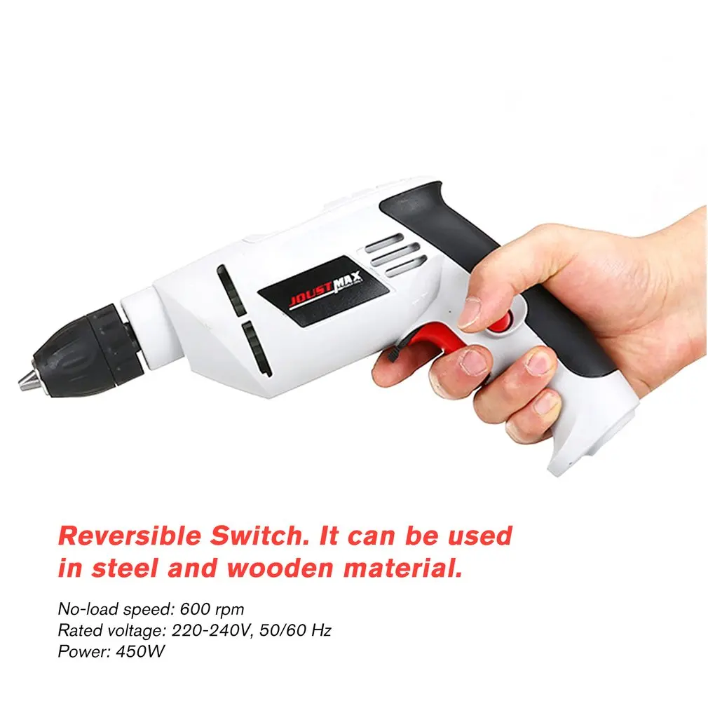Мощная многофункциональная электрическая дрель 450 Вт ручная отвертка с двойным