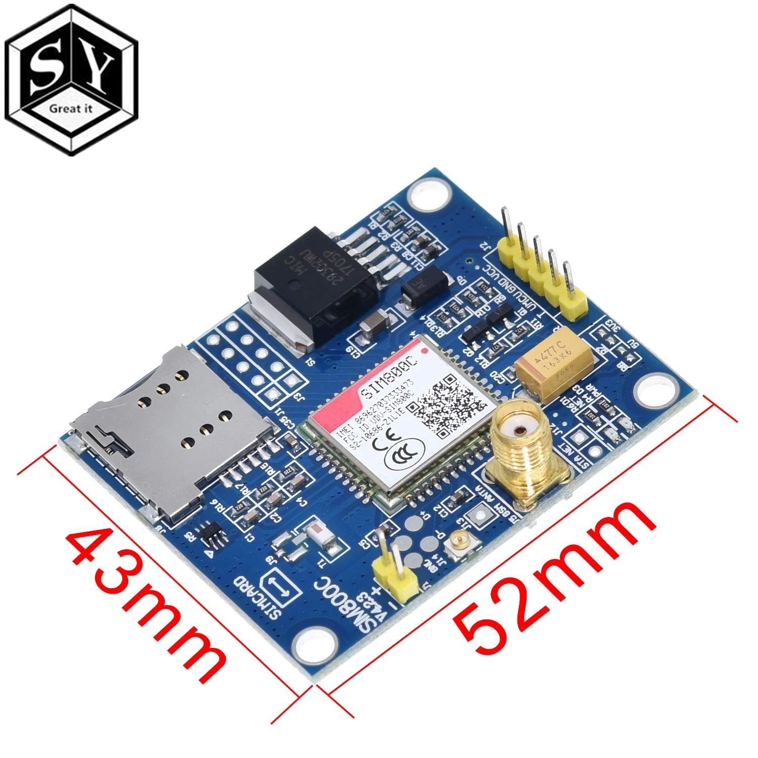 Макетная плата SIM800C GSM GPRS модуль Поддержка сообщений Bluetooth аудио интерфейс