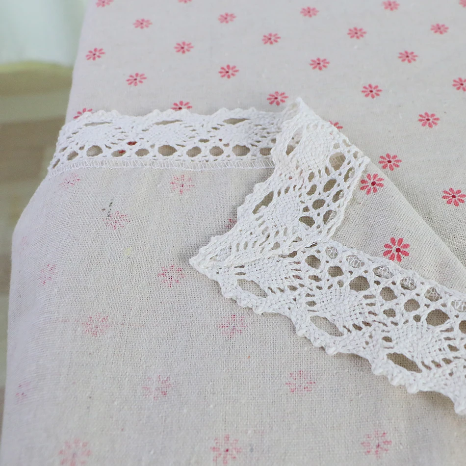 Скатерть из плотного полиэстера с маленьким цветочным узором льняная скатерть