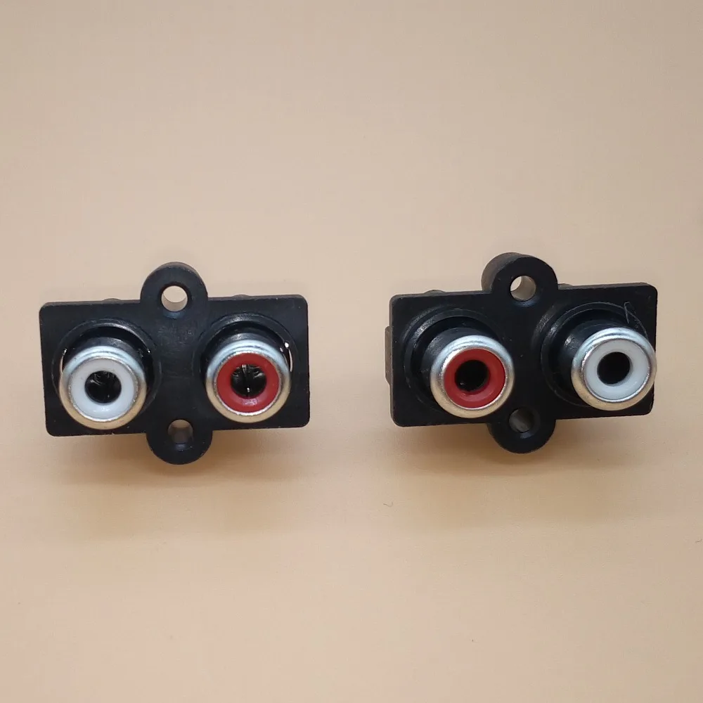 50 шт. 2 отверстия RCA гнездовой стерео аудио разъем AV вход гнездо Lotus row усилитель