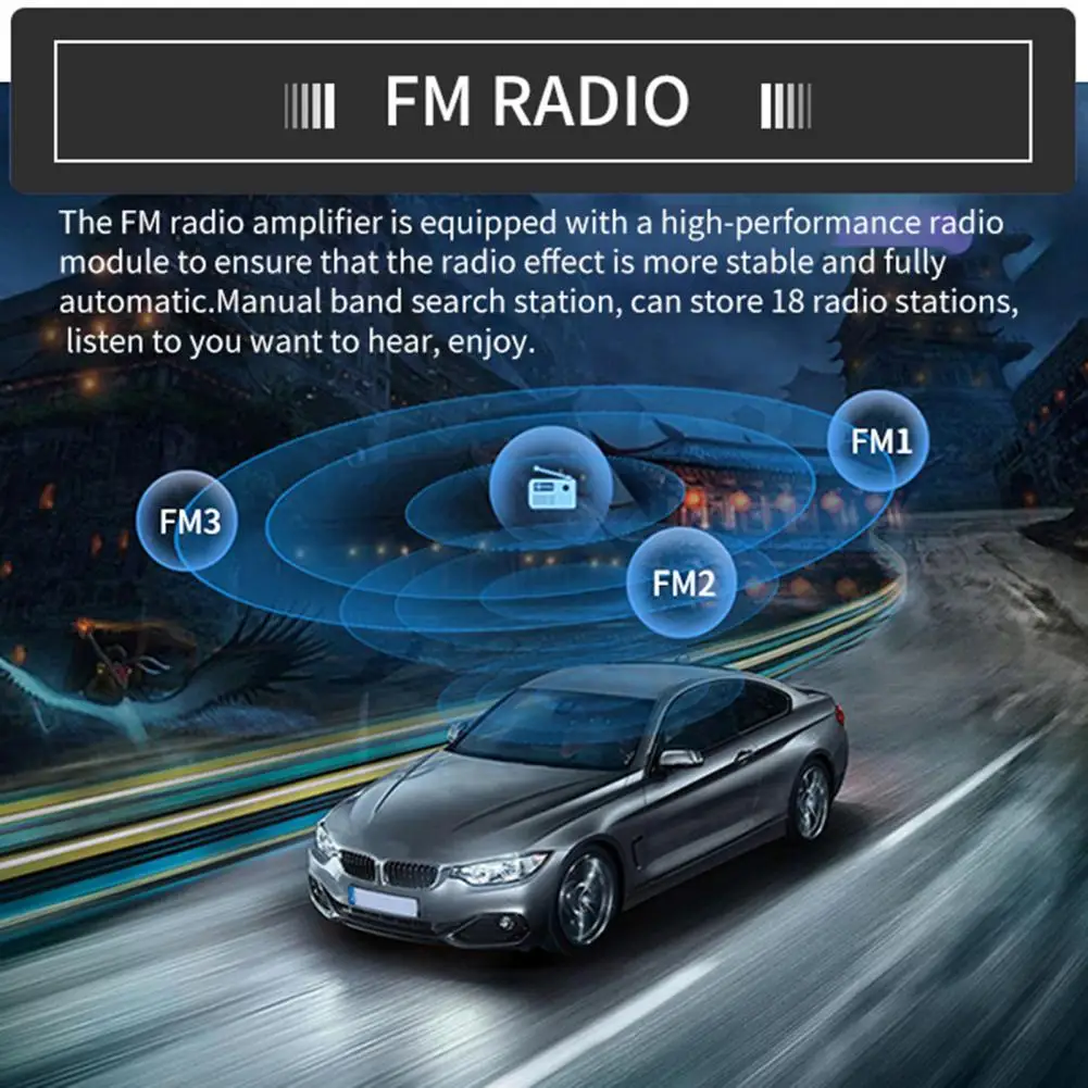 Автомобильный стерео-радиоприемник SWM-508 Bluetooth громкая связь FM Aux RCA входной