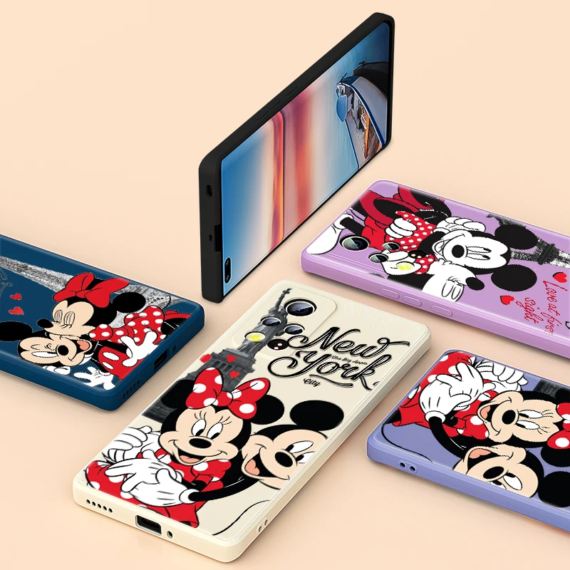 

Pink Mickey Mouse London For Honor 20i X20 X10 10X 10i 9X 9C 9S Play 3 4 5 Pro Lite 5G Phone Case Liquid Silicone Soft Cover