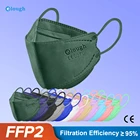 Маска kn95 ffp2mask ce kn95, маска для лица для взрослых, 4-слойная маска с фильтром ffp2