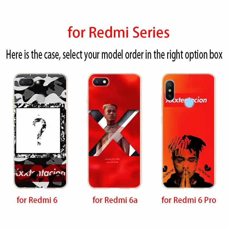Модный мягкий чехол xxxtentacion из ТПУ для Xiaomi Redmi Note 11 10 9 8 7 Pro Max 10S 9S 9T 8T 4G | Мобильные