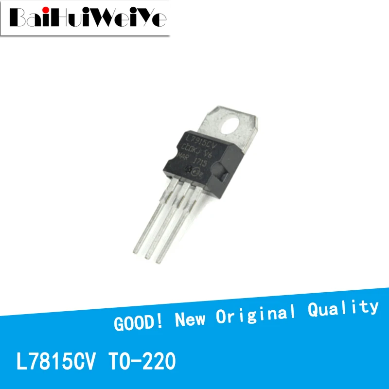 

10PCS/LOT L7815 L7815C L7815CV 1.5A/15V TO-220 New and Original IC Chipset MOSFET MOSFT TO220 Three-Terminal Voltage Stabilizer