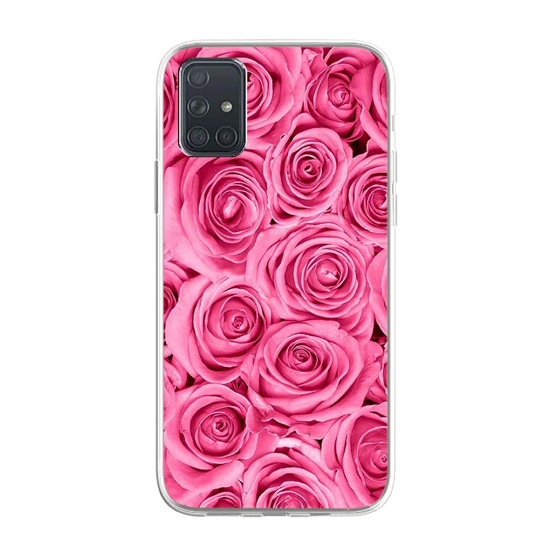 

TPU Soft Silicone Phone Covers Phone Case for Samsung A71 A81 A50s A30s A70S S20 S20 Plus A51 A60 Sparkle The Starry Sky Print