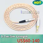 Посеребренный OCC экранирующий коаксиальный кабель для наушников для AKG K812 K872 Справочная гарнитура для наушников LN007152