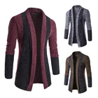 Мужской свитер на молнии ZOGAA, теплый вязаный кардиган из искусственного меха и шерсти, теплая куртка на осень и зиму