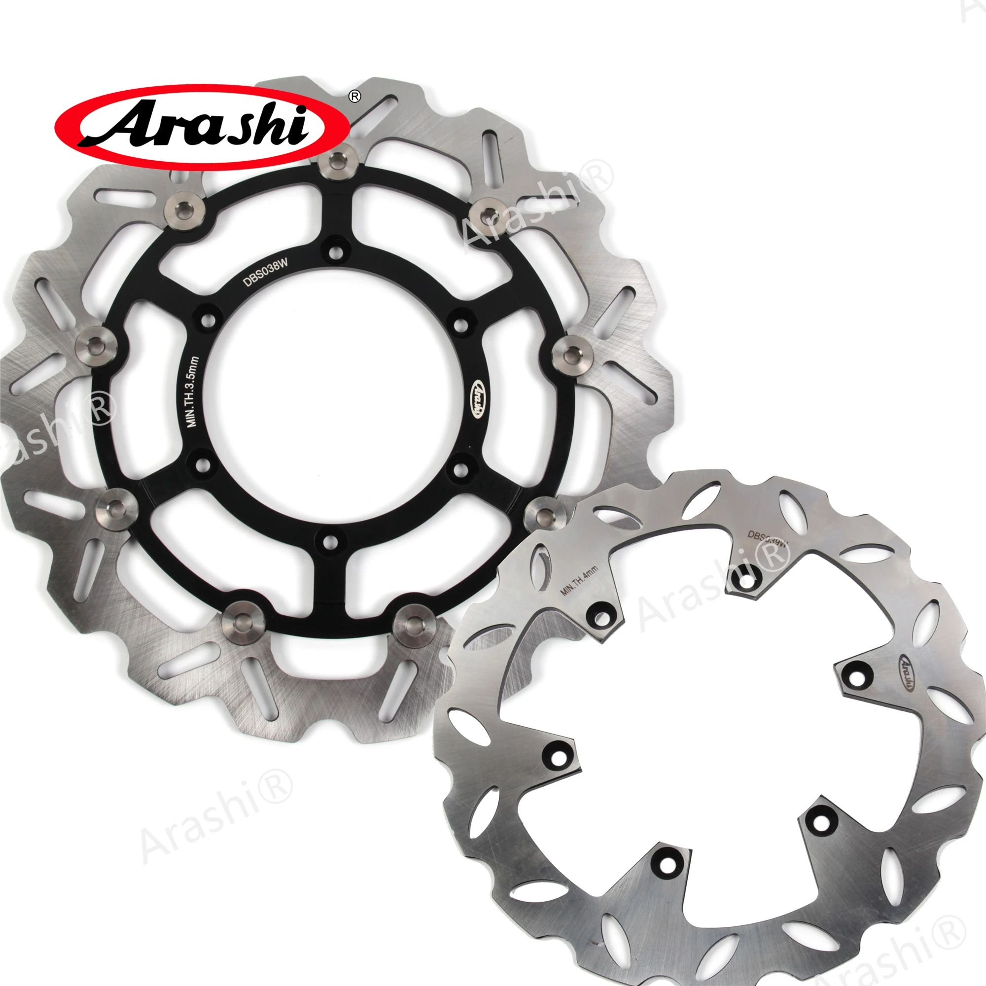 Тормозной диск ARASHI для SUZUKI DRZ400SM 2005 2009 CNC передние и задние тормозные роторы DRZ 400 SM