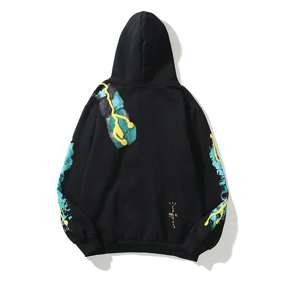 

Lightning loose men's and women's same style trendy brand hip-hop FOG high street autumn and winter kanye plus velvet hoodie