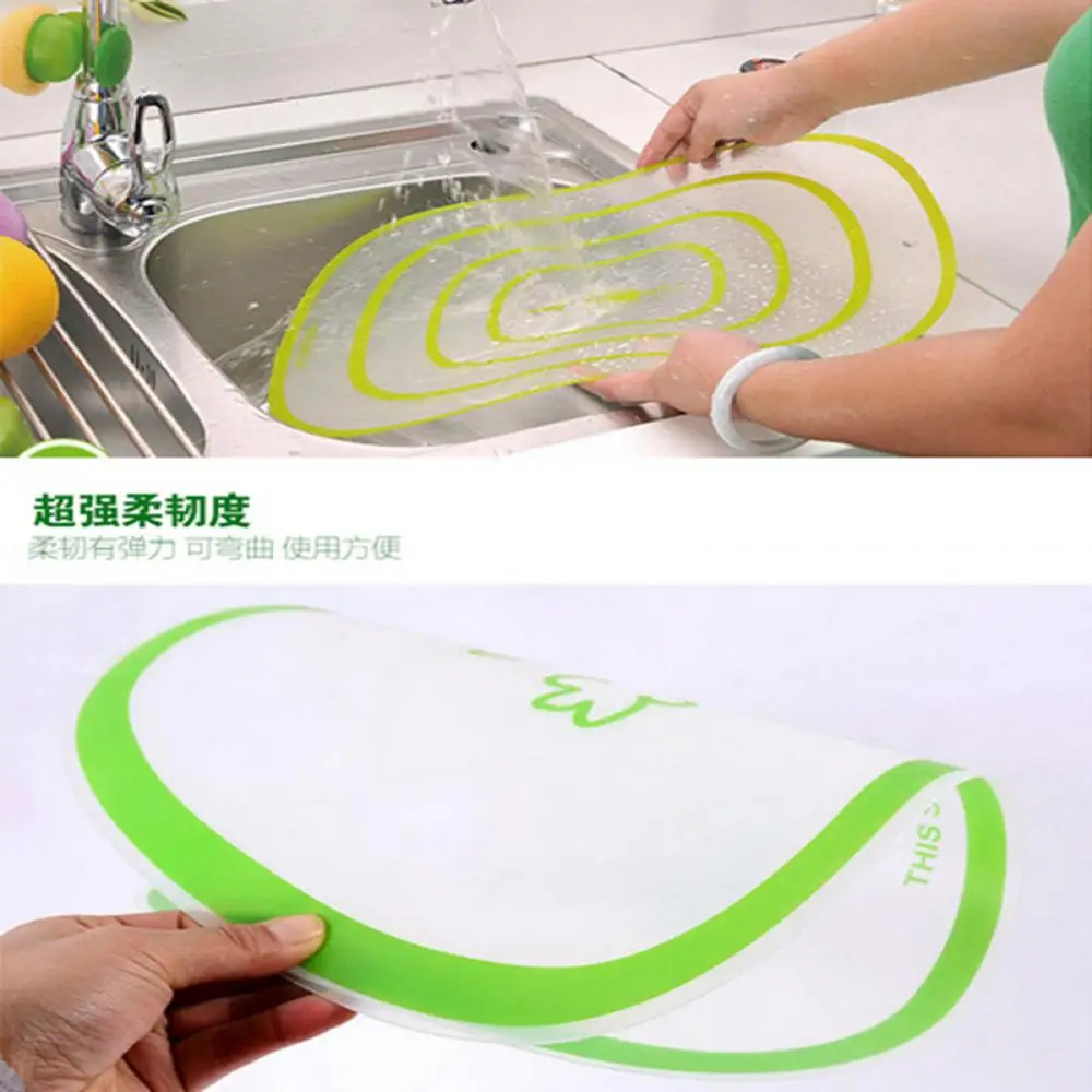 15*20 см 1 шт. гибкий Кухня Пластик разделочная доска макет нескользящая матовая