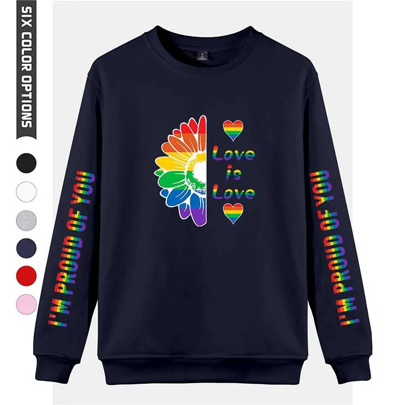 Толстовка ЛГБТ для женщин и мужчин модные толстовки Повседневный пуловер без