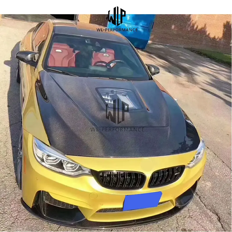 Передняя крышка двигателя F80 M3 M4 из углеродного волокна прозрачные колпачки для