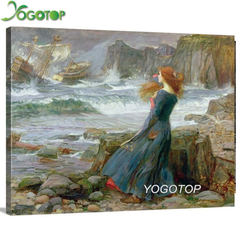 

DIY 5D Diamond Painting John William Waterhouse-beauty Mosaic Cross Stitch kits Diamond Embroidery Full Rhinestones YY1721