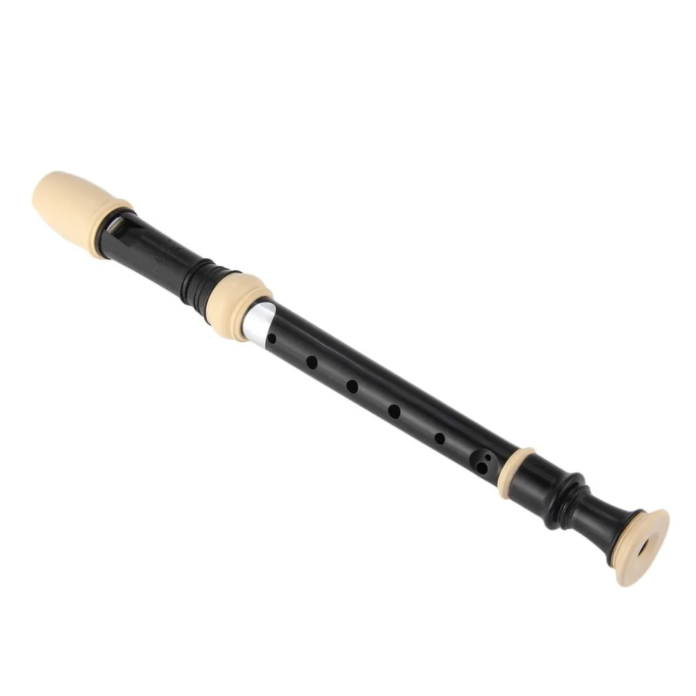 

Professional Sound Easy Adjustable Food Grade ABS Non-toxic Eight Hole Treble Flute 8-Hole Soprano Recorder Clarinet Black