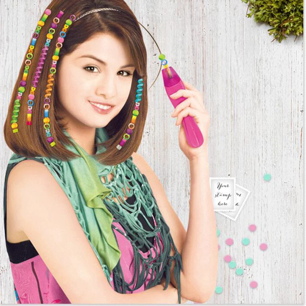 

Two-In-One Braid Combination Diy Puzzle Knitting Rope Children Hairdressing Toys (Parts for Random Color)