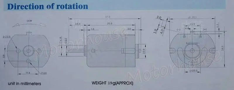 Складное Автомобильное зеркало заднего вида с микро двигателем постоянного тока