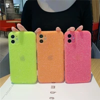 neon glitter for diamond phone case iphone 11 pro xs max 7 8 plus se fluorescence colour sparkling xr rhinestone fluorescent