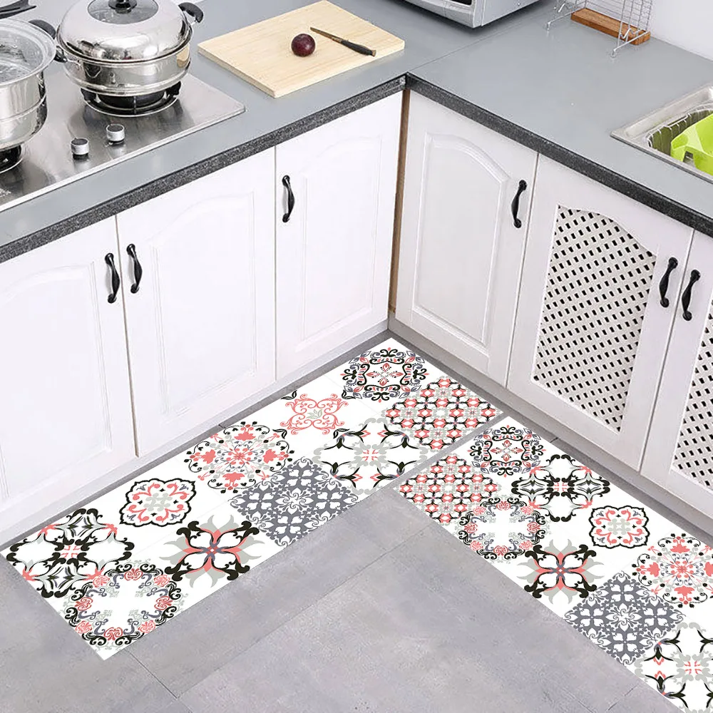 10pcs vintage pattern tile sticker bathroom kitchen hard wearing waterproof diy wall decals ground decor wall floor stick free global shipping