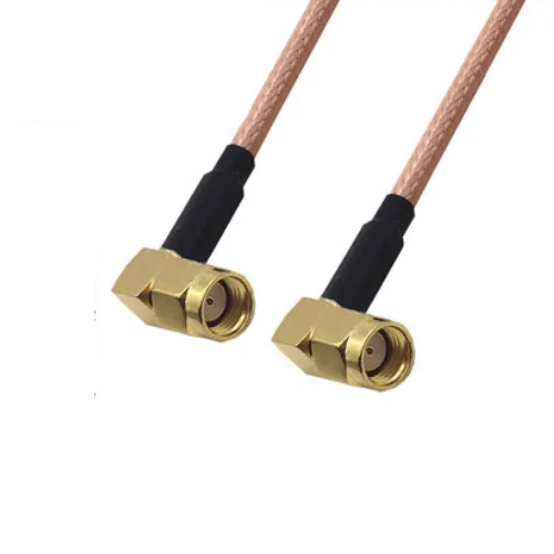 

2pcs/lot RG178 Cable Kabel RP SMA Male Right Angle To RP SMA Male Right Angle Adapter RF Coaxia Jumper Cable 0.1-2m