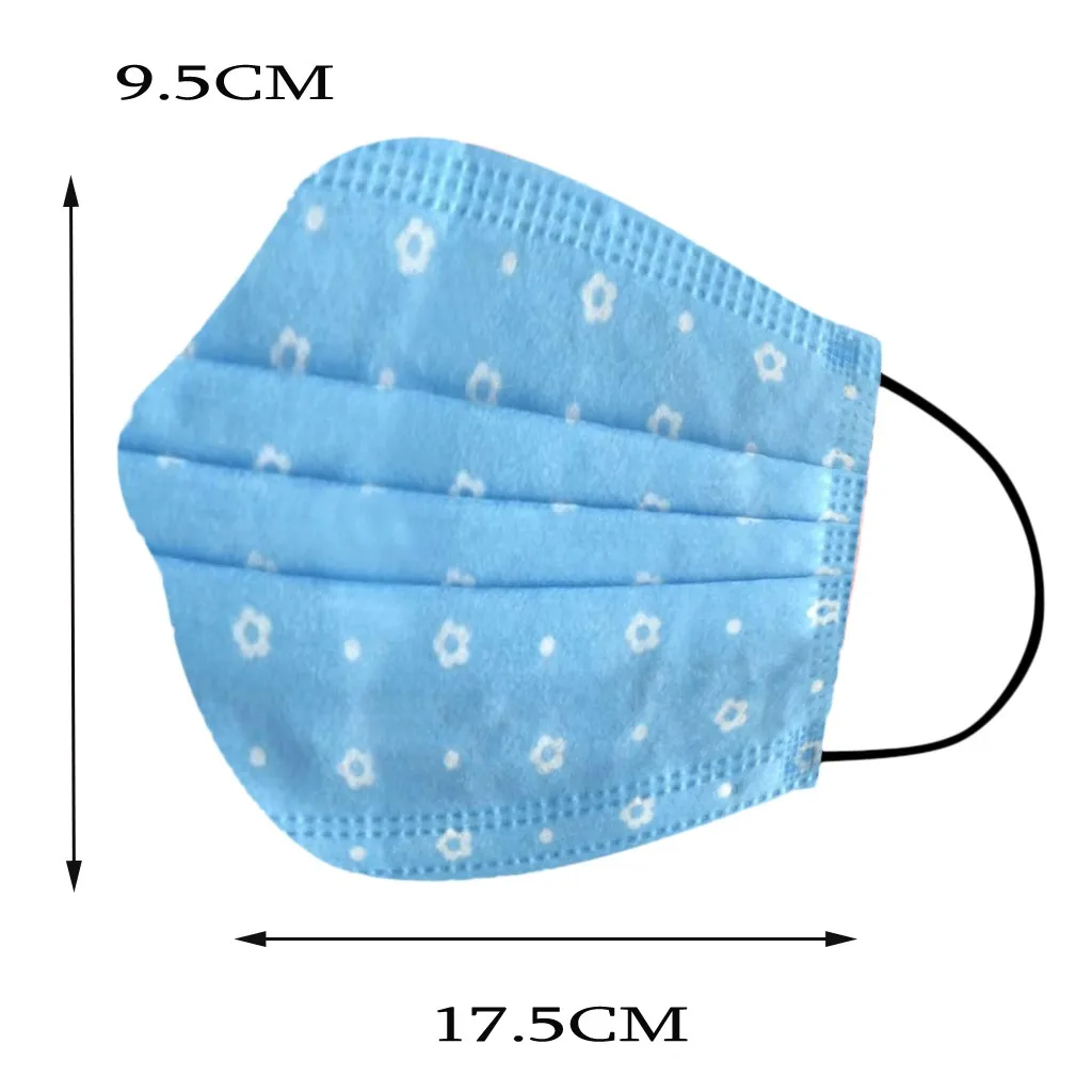 

50/100PCS Disposable Cotton Face Mask Fashion Priningt Adult 3 Layer Mask Mouth Cover Mouth Mask With Design Masque Mariage