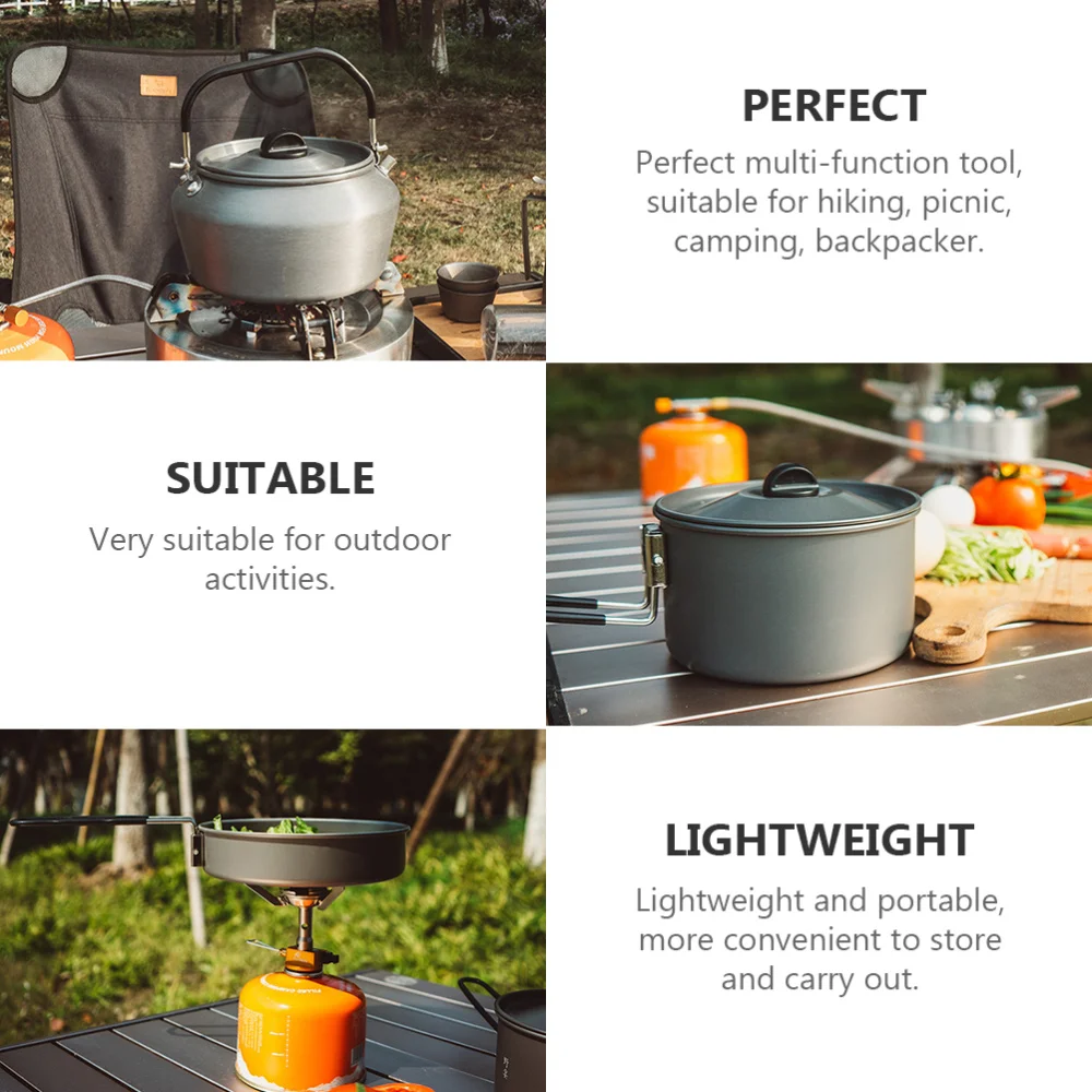 

1 Set of Travel Cooking Set Outdoor Cookware Set Hiking Camping Cookwares