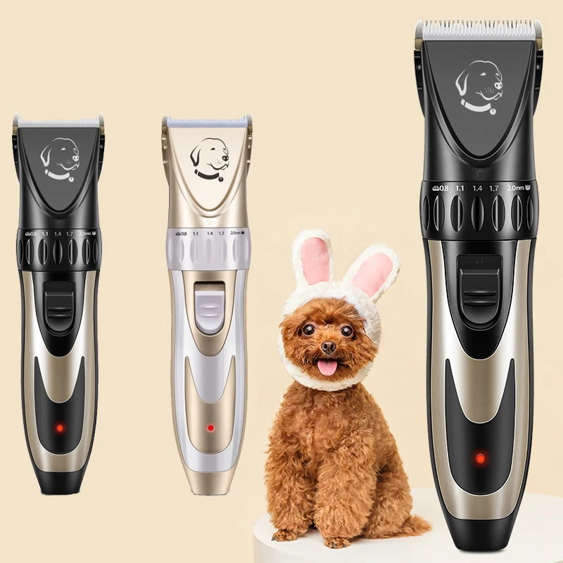 

Professional Pet Dog Hair Trimmer Pets Grooming Clippers Cat Dog Cutter Machine Shaver Low Noise Electric Scissor Clipper