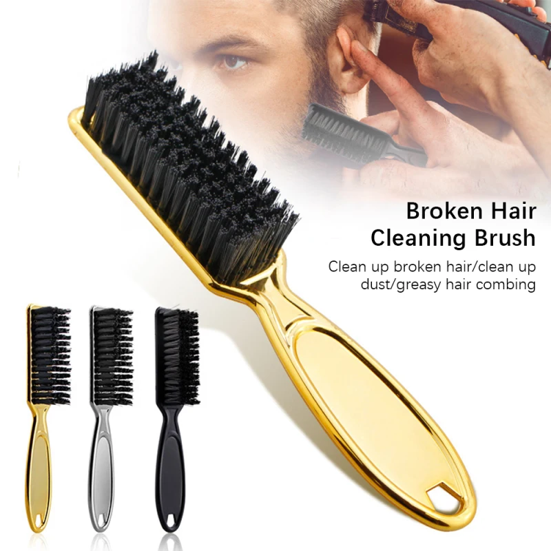 

Plastic Handle Hairdressing Soft Hair Cleaning Brush Barber Neck Duster Broken Hair Remove Comb Hair Styling Tools DIY Combs