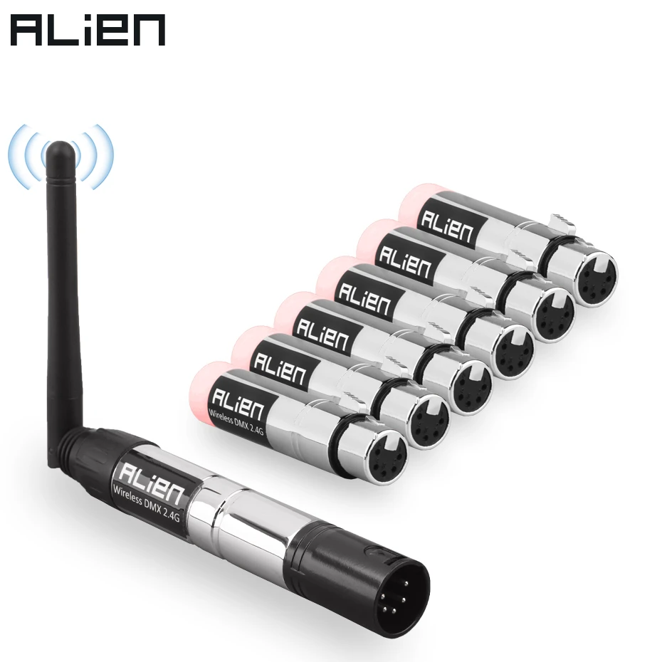 ALIEN 5 Pin DIN DMX 512 Dfi контроллер 2 4G беспроводной передатчик приемник для дискотеки DJ