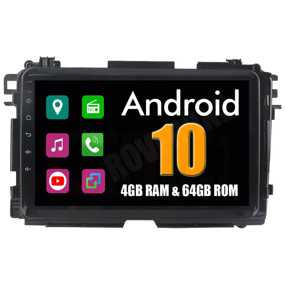 RoverOne Android 10 Octa Core автомобильное радио GPS для Honda Vezel HR V HRV 2014 + 8 ''сенсорный экран