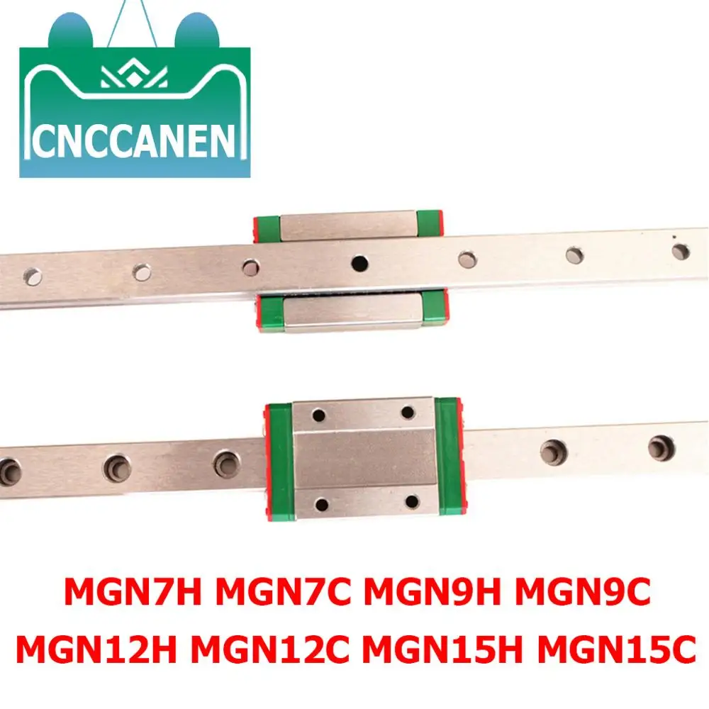 Части ЧПУ MGN7 MGN12 MGN15 MGN9 100 150 200 250 300 350 550 мм миниатюрная линейная направляющая