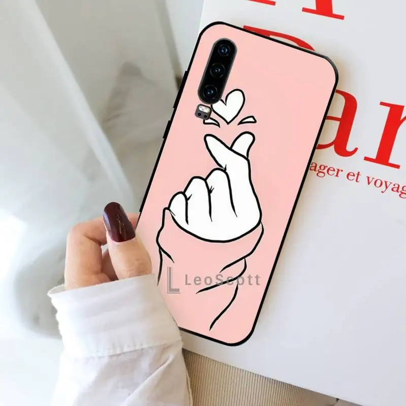 

Lovebay Silicone Love Heart Phone Case For Huawei Y5 Y6 II Y7 Y9 PRIME 2018 2019 NOVA3E P20 PRO P10 Honor 10