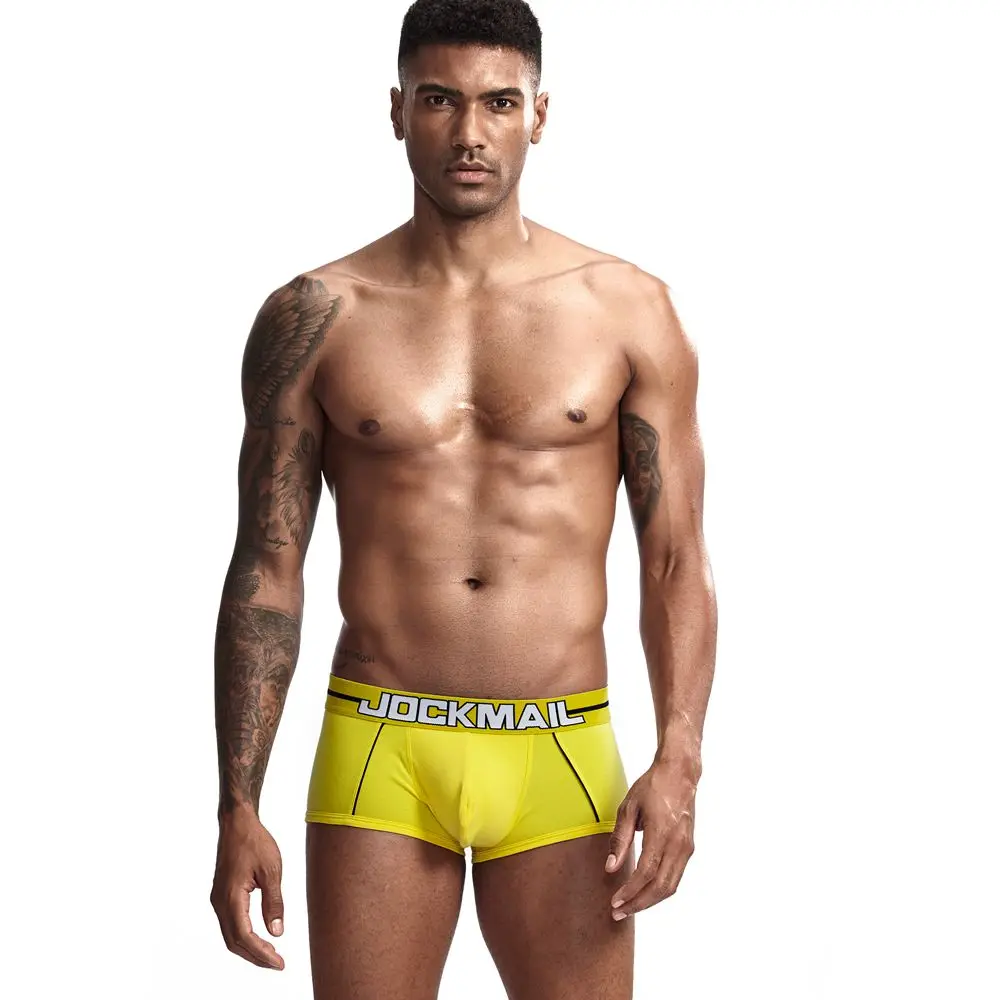 JOCKMAIL боксер для мужчин Новое модное мужское белье сексуальные мужские боксеры U выпуклая сепарация боксер homme подарок для мужчин cueca Gay