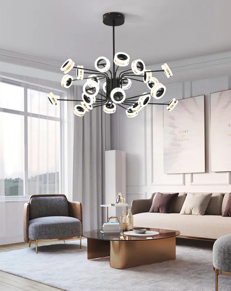 Люстра в скандинавском стиле лампа для спальни столовой креативная