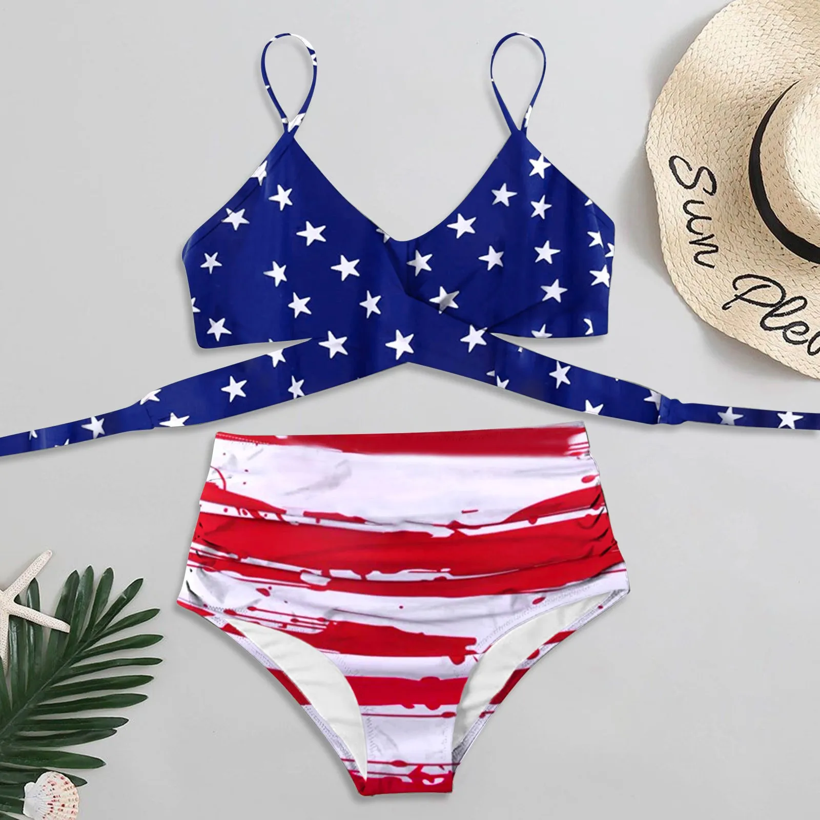 

Bikini 2021 Woman Swimear Sexy Solid Print Set Push Up Bathing Suit High Waist Swimsuit Bikinis 2021 Mujer