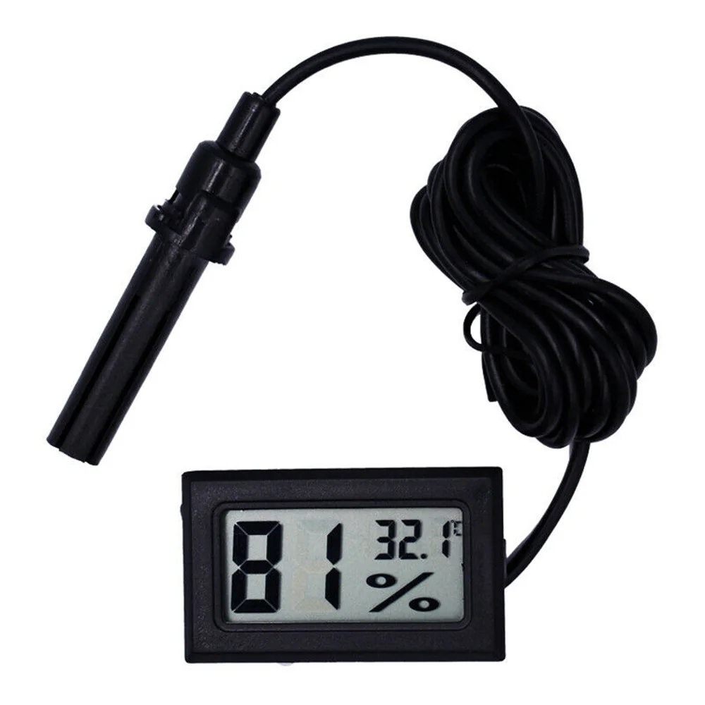 

1pcs LCD Digital Thermometer Embedded For Freezer Temperature -50~110 Degree Refrigerator Fridge Thermometer Hygrometer Humidity