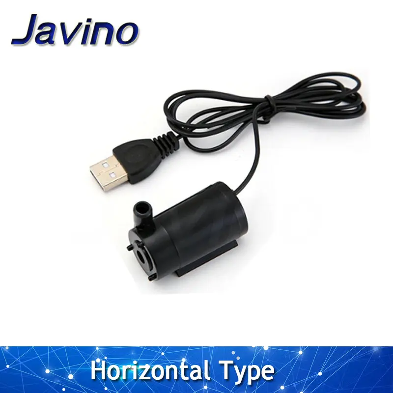 Погружной водяной мини насос с низким уровнем шума USB разъемом 120 л/ч для