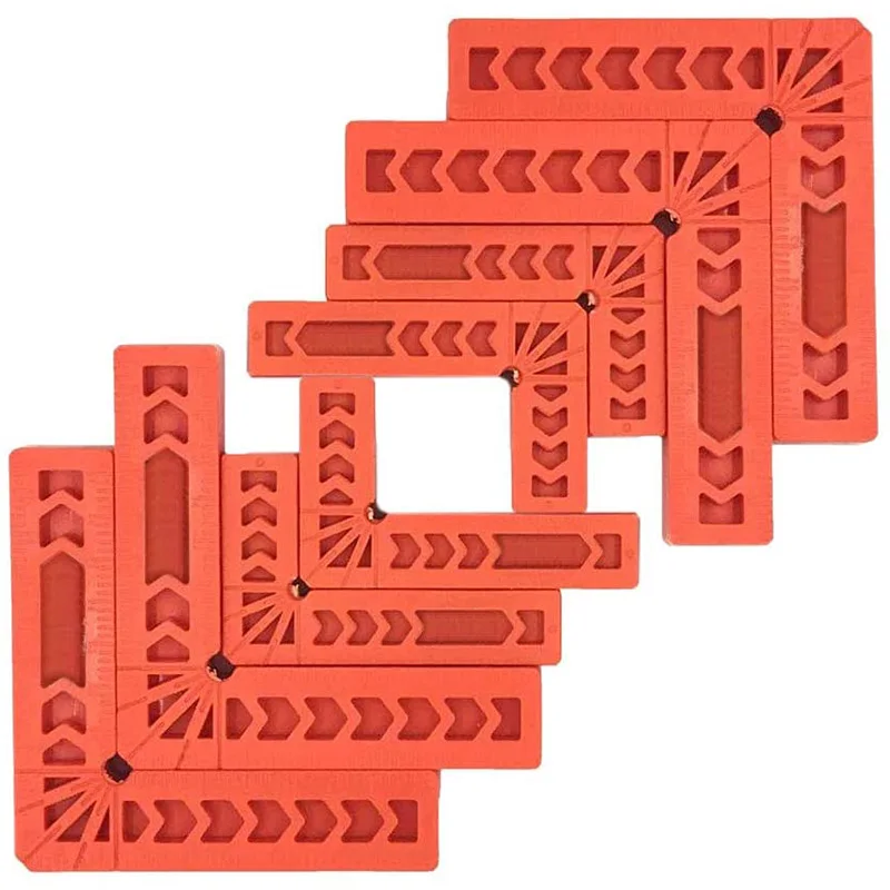 8 шт. позиционирующие квадраты для деревообработки угловые зажимы под прямым