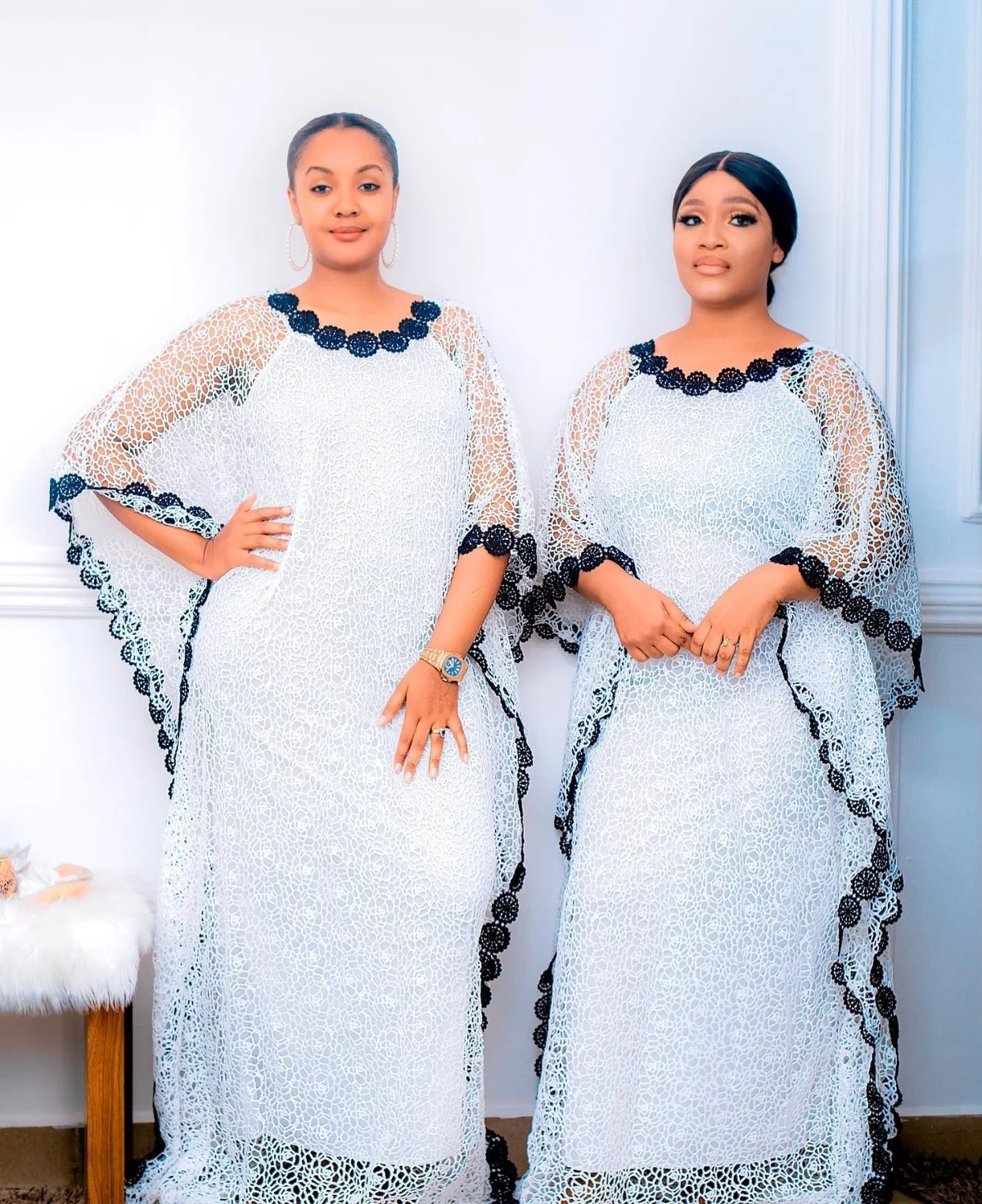 Новинка африканская мода женское гипюровое кружевное абайя стильная юбка KWA