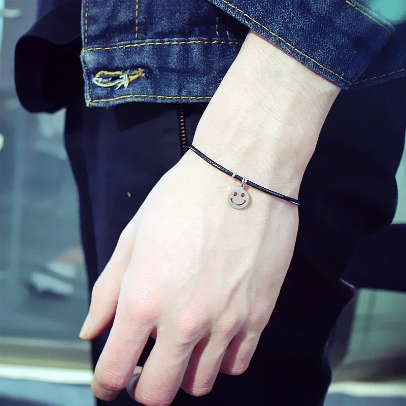 Новинка 2020 браслет для влюбленных с улыбающимся лицом модный трендовый простой