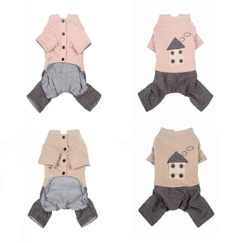 

Ветрозащитное теплое пальто для маленьких и средних собак