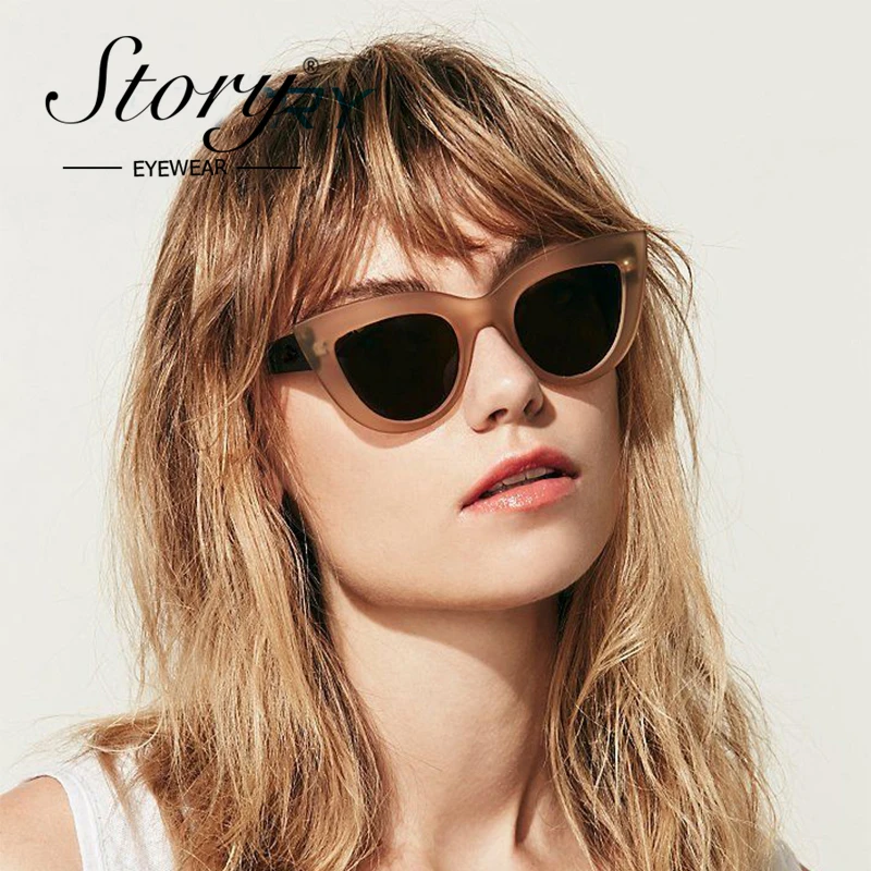 Солнечные очки кошачий глаз женские винтажные брендовые дизайнерские