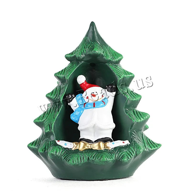 

Christmas Tree Style Incense Burner Smoke Waterfall Backflow Incense Burner Resin Incense Holder Censer + 10pcs Incense Cones