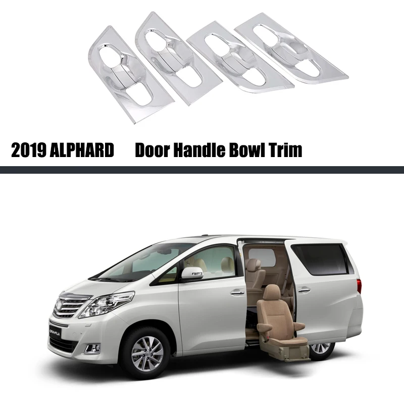 Для Toyota Alphard 2015-2021 8 шт. углеродное волокно ABS Автомобильная боковая дверная ручка